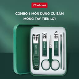 COMBO Bộ Dụng Cụ Bấm Móng 6 Món JYoohome Kèm Hộp Đựng, Bộ Cắt Bấm Dũa Móng Tay Móng Chân Đa Năng 1