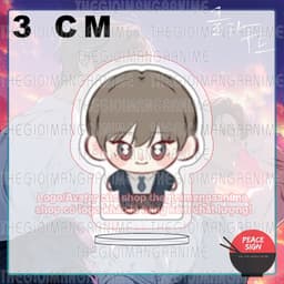 (mua 1 tặng 1) (3CM) Mô hình standee LẠC GIỮA NHỮNG TẦNG MÂY tượng Lost in the cloud boylove chibi mica trưng bày 4