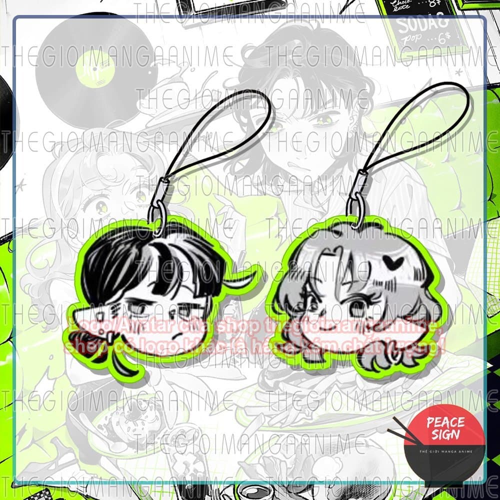 (mua 1 tặng 1) Dây treo điện thoại NGƯỜI MÀ TÔI ĐỂ Ý ĐẾN KHÔNG PHẢI LÀ ĐÀN ÔNG in hình anime mica acrylic xinh xắn