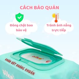 Bộ 6 Gói Khăn Ướt Aiko Kháng Khuẩn 100 tờ/Túi 4