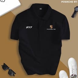 Áo Polo Nam Cổ Bẻ Porsche Chất Cá Sấu CVC, Porsche 911 Phong Cách Sang Chảnh, Thanh Lịch 5