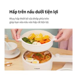 Nồi điện chống dính LocknLock 1.5L EJP436IVY 600W - Hàng chính hãng, Kèm khay hấp - JoyMall 6