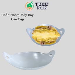 Chảo nhôm máy bay . chảo chiên bánh xèo .chảo nhôm dày làm cơm cháy, kho quẹt nhiều size lớn nhỏ 2