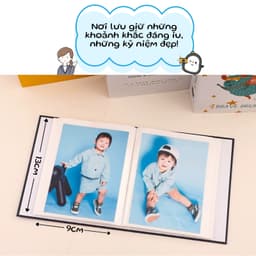 Cuốn Album ảnh 9x13cm 52 ngăn nhựa dẻo và 100 ngăn bìa cứng xinh xắn Babuu Decor 4