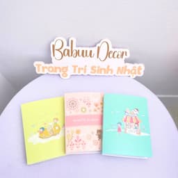 Cuốn Album ảnh 9x13cm 52 ngăn nhựa dẻo và 100 ngăn bìa cứng xinh xắn Babuu Decor 9