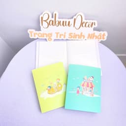 Cuốn Album ảnh 9x13cm 52 ngăn nhựa dẻo và 100 ngăn bìa cứng xinh xắn Babuu Decor 8