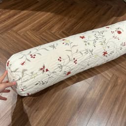 Vỏ gối ôm đũi trần bông dày dặn bo tròn 2 đầu,có khóa kéo tiện dụng kích thước 35x100cm 5