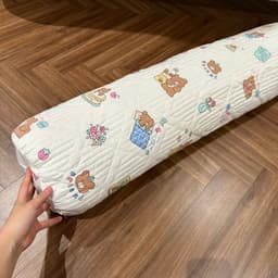 Vỏ gối ôm đũi trần bông dày dặn bo tròn 2 đầu,có khóa kéo tiện dụng kích thước 35x100cm 2