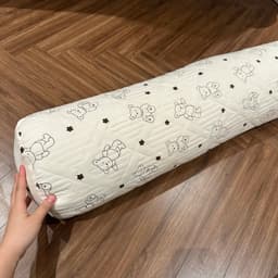 Vỏ gối ôm đũi trần bông dày dặn bo tròn 2 đầu,có khóa kéo tiện dụng kích thước 35x100cm 6