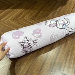 Vỏ gối ôm đũi trần bông dày dặn bo tròn 2 đầu,có khóa kéo tiện dụng kích thước 35x100cm 4