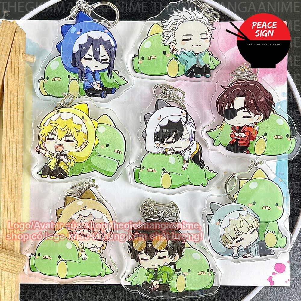 Mua 1 tặng 1 (KHỦNG LONG) Móc khoá WIND BREAKER in hình anime mica trong acrylic chibi xinh xắn