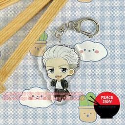 (mua 1 tặng 1) Móc khóa WIND BREAKER ver ĐI in hình chibi anime mica acrylic quà tặng xinh xắn 5