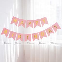 Dây Happy birthday đuôi cá trang trí sinh nhật 2