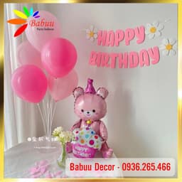 Dây happy birthday hoa cúc trang trí sinh nhật siêu đáng yêu 6