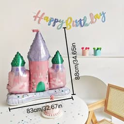 Bóng hình lâu đài - cô tiên trang trí sinh nhật cho bé gái 2