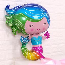 Bóng hình chủ đề tiên cá đáng yêu trang trí sinh nhật cho bé gái 1