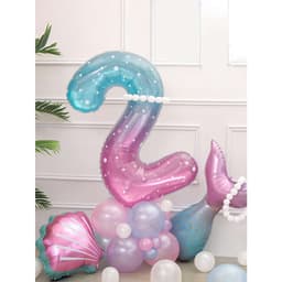 Bóng hình chủ đề tiên cá đáng yêu trang trí sinh nhật cho bé gái 3