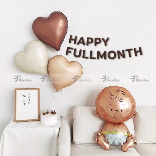 Dây chữ dạ Happy Fullmonth trang trí đầy tháng cho bé