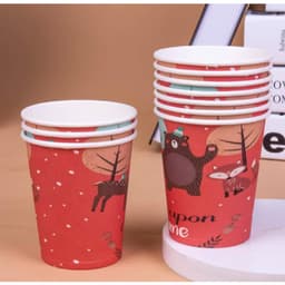 Set 10 cốc, đĩa và ống hút họa tiết chủ đề gấu nâu trang trí sinh nhật 2