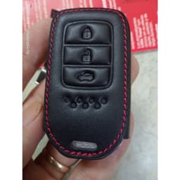 Bao da chìa khoá ô tô kèm móc cho Honda City, CR-V, Civic – Chìa thông minh 3 nút 6