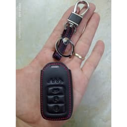 Bao da chìa khoá ô tô kèm móc cho Honda City, CR-V, Civic – Chìa thông minh 3 nút 4