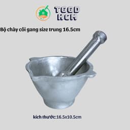Bộ chày cối gang đúc nguyên khối-Cối Gang Bắc 3