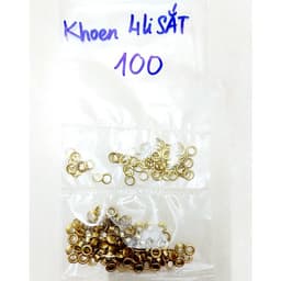 Khoen ore mắt cáo 4mm, 5mm Bằng SẮT Bịch 100 cái Khoen mắt cáo túi giấy, thẻ tag (KHÔNG XÀI CHO KÌM ĐƯỢC) 4