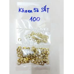 Khoen ore mắt cáo 4mm, 5mm Bằng SẮT Bịch 100 cái Khoen mắt cáo túi giấy, thẻ tag (KHÔNG XÀI CHO KÌM ĐƯỢC) 5