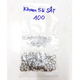 Khoen ore mắt cáo 4mm, 5mm Bằng SẮT Bịch 100 cái Khoen mắt cáo túi giấy, thẻ tag (KHÔNG XÀI CHO KÌM ĐƯỢC) 3