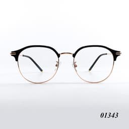 Gọng kính cận thời trang nam nữ NARO EYEWEAR  dáng tròn chống tia UV chất liệu kim loại cao cấp - 01343 2