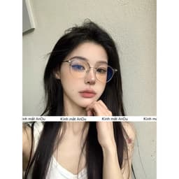 Gọng kính cận thời trang nam nữ NARO EYEWEAR  dáng tròn chống tia UV chất liệu kim loại cao cấp - 01343 7