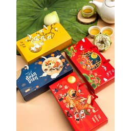 [2025] COMBO 5 HỘP ĐỰNG BÁNH TRUNG THU 2 BÁNH Họa Tiết Dập Nổi 3D Sang Trọng 2
