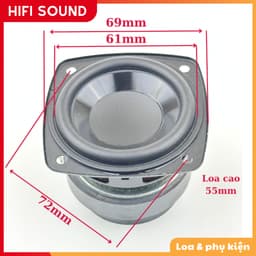 [ CÓ SỈ ] Củ Loa rời Mid Bass Ares 2.75 inch 4ohm 25 - 35w. Thay thế loa Quantum Duo, bass cực tốt từ HIFISOUND 3