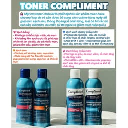 [S-VIP] Nước Hoa Hồng, Toner Dưỡng Ẩm Làm Sạch Da Compliment No Problem 200ml Chính Hãng Nga 3
