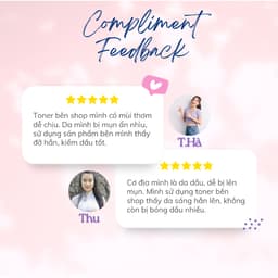 [S-VIP] Nước Hoa Hồng, Toner Dưỡng Ẩm Làm Sạch Da Compliment No Problem 200ml Chính Hãng Nga 7