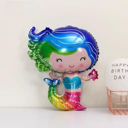 Phụ kiện chủ đề tiên cá trang trí sinh nhật cho bé gái đáng yêu 8