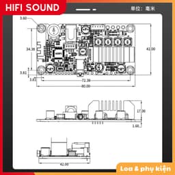Mạch Âm Thanh BDM3P, BDM3 Plus TPA3116 2x50W Bluetooth 5.0. kèm phần mềm chỉnh DSP 5
