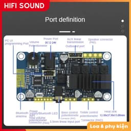 Mạch Âm Thanh BDM3P, BDM3 Plus TPA3116 2x50W Bluetooth 5.0. kèm phần mềm chỉnh DSP 4
