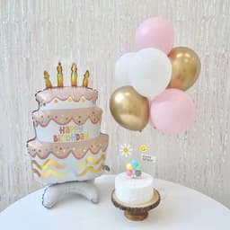 Phụ kiện trang trí sinh nhật cá heo xanh pastel dễ thương 6