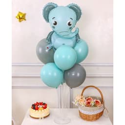 Trụ kèm bóng hình voi, bóng hình chủ đề voi cho bé siêu xinh 1