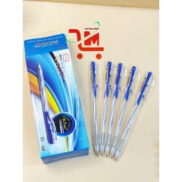 Hộp 20 Cây Bút Bi / Viết Bi Đầu Bấm Mực Khô AIHAO AH 027/ AH027 Mực Xanh Ngòi 0.7mm, Chất Lượng Tốt 1