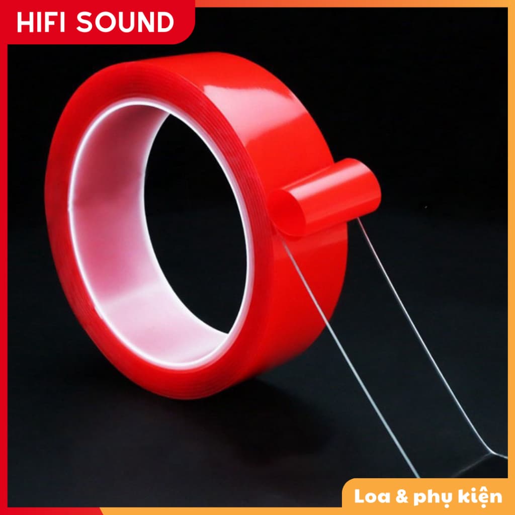 Băng keo Acrylic 2 mặt loại 15mm trong suốt siêu dính không thấm nước