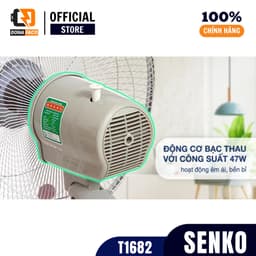 Quạt treo tường 1 dây Senko T1682 3 cánh công suất 47W chính hãng bảo hành 24 tháng 6
