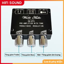 Bộ khuếch đại âm thanh Bluetooth 5.0 Zk-PT1, Zk- PT2 Bluetooth 5.1 3