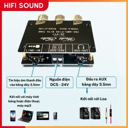 Bộ khuếch đại âm thanh Bluetooth 5.0 Zk-PT1, Zk- PT2 Bluetooth 5.1 5
