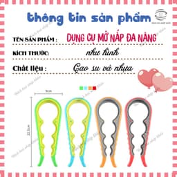 Dụng Cụ Mở Nắp Chai Lọ 4 trong 1 - Mở Nắp Hộp Siêu Nhanh - Dụng Cụ Nhà Bếp Đă Năng Tiện Lợi 9