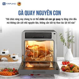 Nồi Chiên Hơi Nước Tapuho TSF16 SMARTX 16L – 4in1 Hấp, Chiên Không Dầu, Chiên Hấp, Hầm, 60 Chế Độ, Inox 304 3