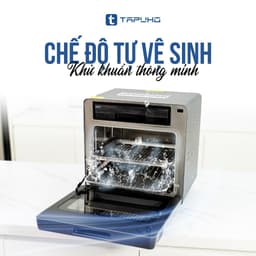Nồi Chiên Hơi Nước Tapuho TSF16 SMARTX 16L – 4in1 Hấp, Chiên Không Dầu, Chiên Hấp, Hầm, 60 Chế Độ, Inox 304 8