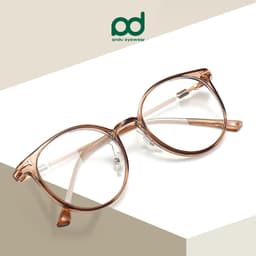 Gọng kính cận thời trang nam nữ NARO EYEWEAR  dáng tròn chống tia UV chất liệu nhựa cao cấp - 9898 2