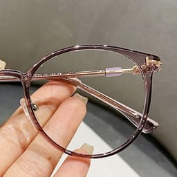 Gọng kính cận thời trang nam nữ NARO EYEWEAR  dáng tròn chống tia UV chất liệu nhựa cao cấp - 9898 4